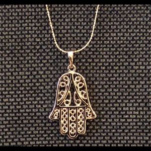 18kt Gold Plated Hamsa Pendant Charm